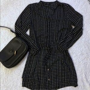 Dalia Black and White Dress